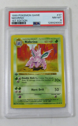 Nidorino (1st Edition) graded PSA 8 for sale on eBay
