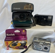 Cameras 4 Polaroid-Fujifilm Discovery-Fujifilm FinePix, Kodak 2 Turn On PICS