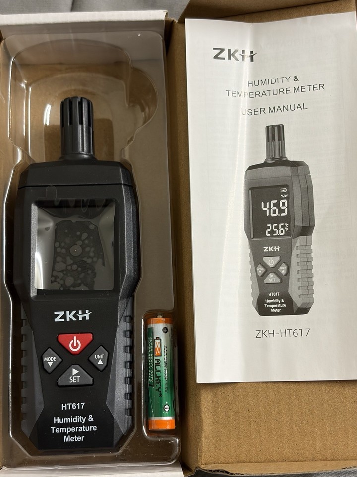 ZKH Humidity & Temperature Meter ZKH-HT617 | eBay UK