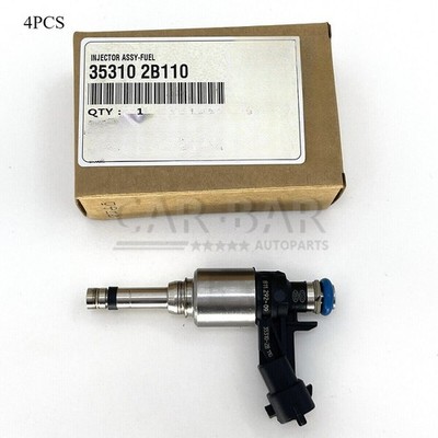 GENUINE 4X Fuel Injectors For 2016-2020 KIA Optima & Sportage 2.4L #35310-2GGA1