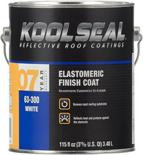 KS0063300-16 7 Year Elastomeric Roof Coating, White, 1 Gallon