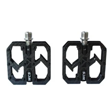 Bicycle Ultralight Carbon Fiber road MTB Pedals Titanium Axle 3 Bearings 195g