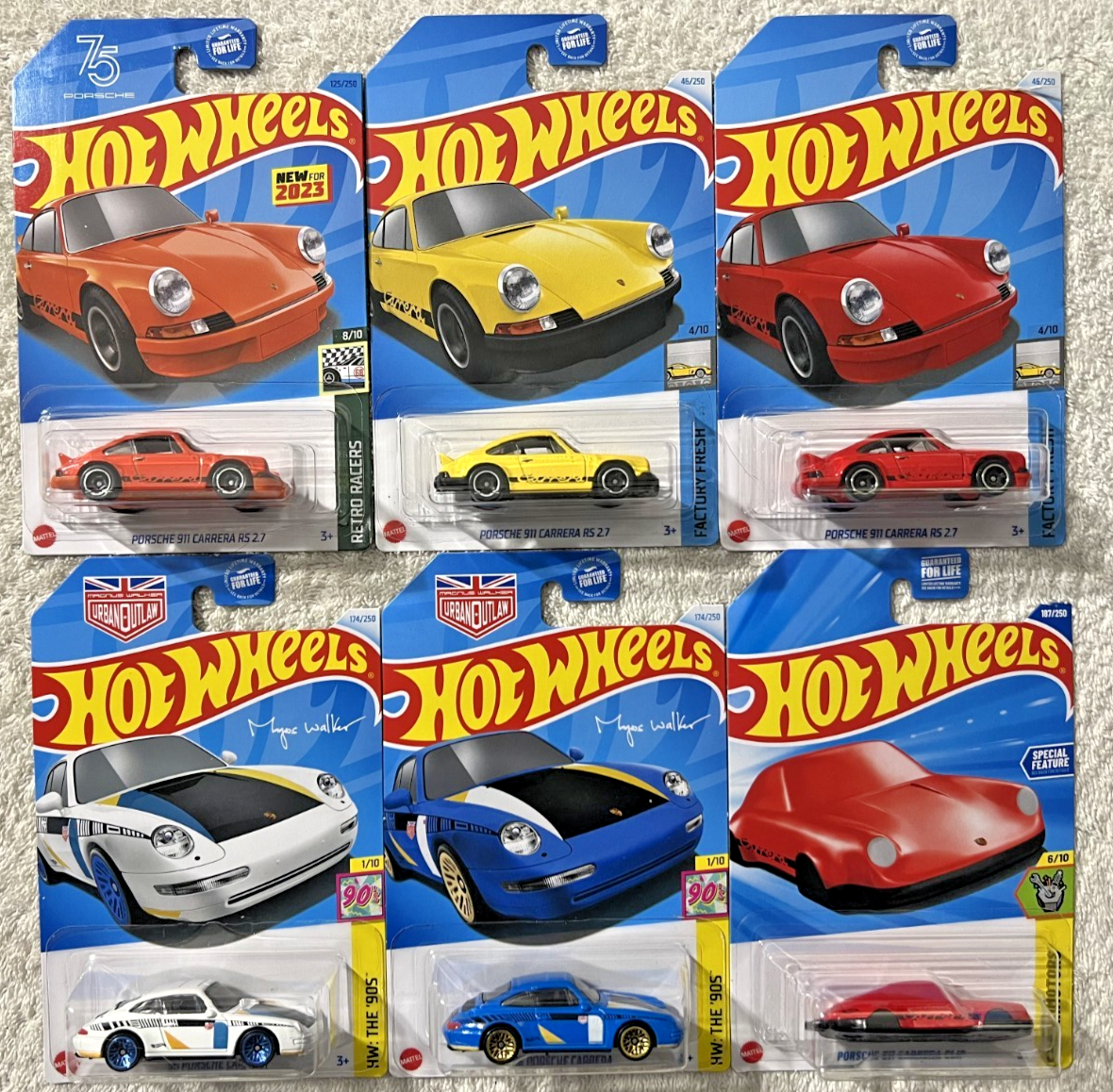 HOT WHEELS BIG LOT OF 61 ALL PORSCHE BOULEVARD SPEED MACHINES