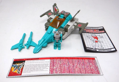 Brainstorm Headmaster 100% Complete Vintage 1987 G1 Transformers Action Figure