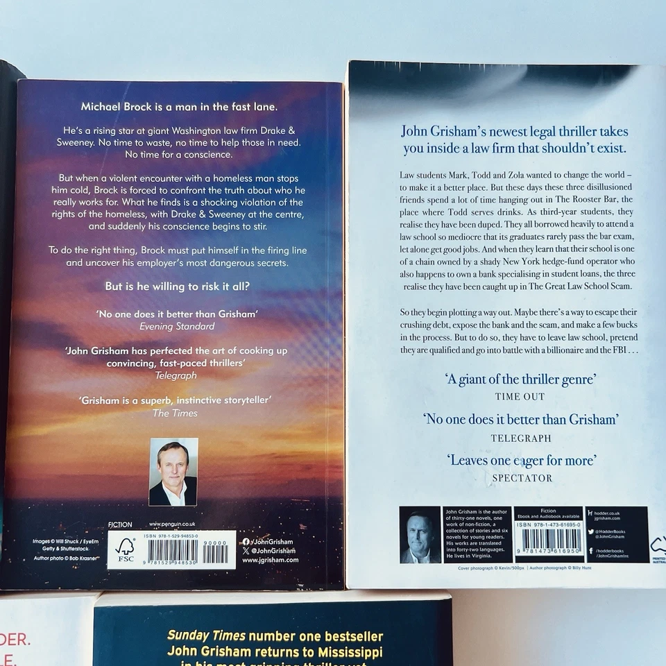 John Grisham 5 Books Bundle 1x Hardcover 4x Paperback See Description For Titles - image 3 of 4