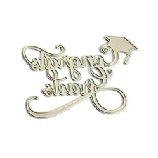 Congrats Grads Carbon Steel Die Cut Scrapbooking Embossing Tool for Card Making