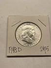 1948 D US  SILVER HALF DOLLAR  2475