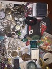 JUNK DRAWER LOT Estate Clean Out Vintage Coins Jewelry Sterling In Box Crystals — photo 8