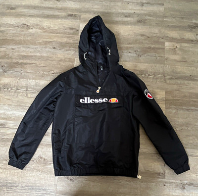 ellesse Herren Windbreaker Mont 2. Gr. M Kapuze Reißverschluss Logo SHS06040