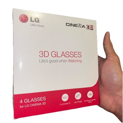 LG 3D Glasses (AG-F310) - 4 Pair Box, New In Plastic LG Cinema 3D