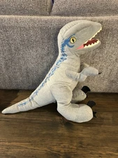 Blue Raptor Dinosaur Jurassic World Park Plush Build-A-Bear BAB 15" Velociraptor