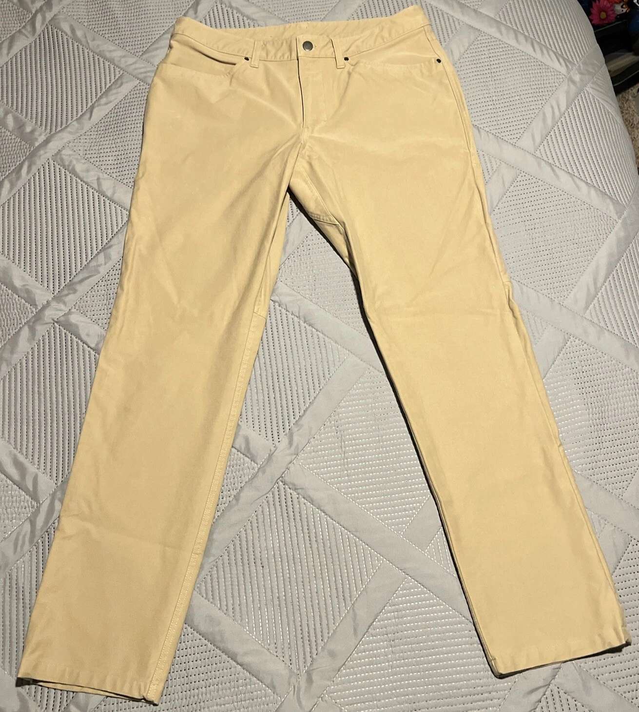 Lululemon ABC Slim Fit 5 Pocket Pant Mens 34 x 31 Warpstreme Trench LM5ABPS