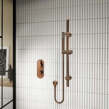 Nuie Thermostatic Concealed Shower Valve Slide Rail Kit Bronze