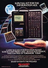 1989 Sharp Wizard Organizer Original Advertisement Print Art Ad J876