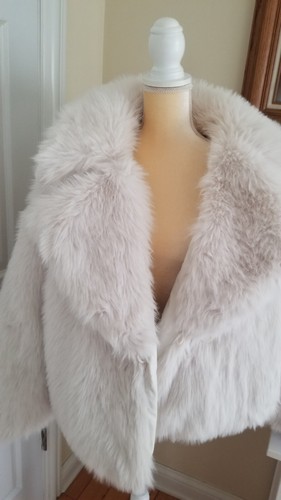 NWT Banana Republic Reversible Faux Fur Down Jacket L-XL sold out - Picture 11 of 15