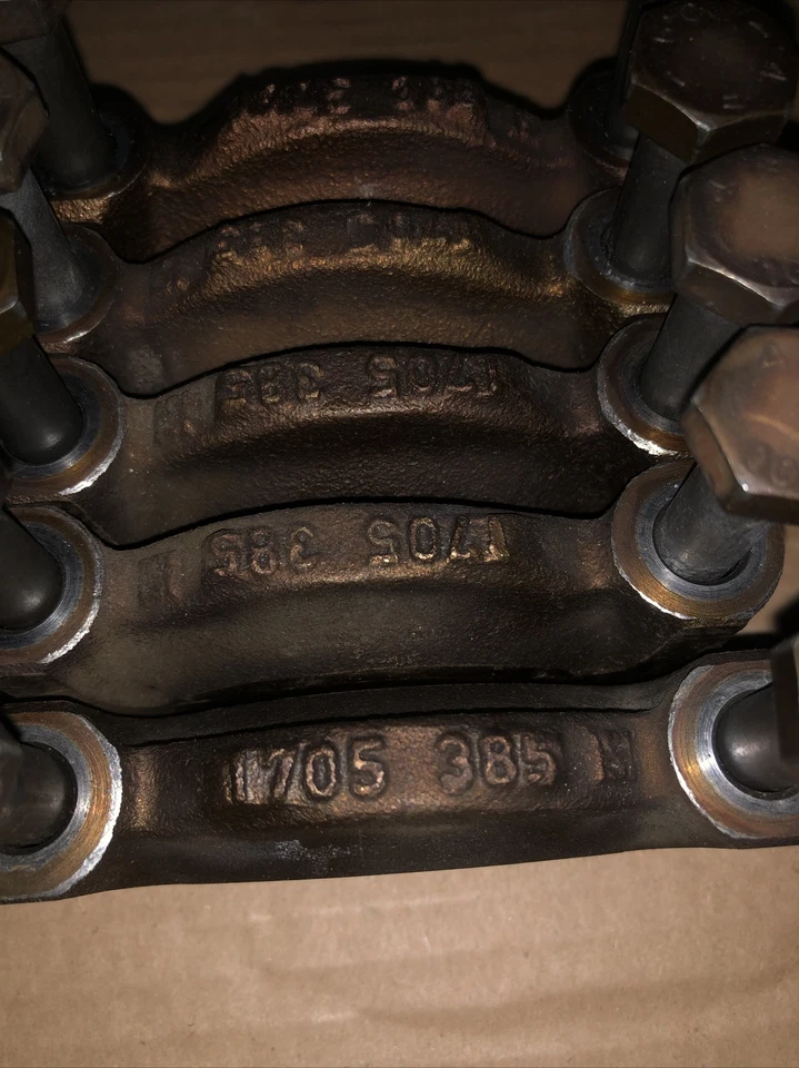 BMW E36 318is M42 Main Bearing Crankshaft Caps Complete Set 1705385 - Imagem 2 de 4