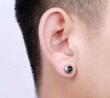 Crystal Titanium Anti Allergic Steel Stud Earrings (Sold in Pairs)