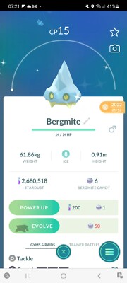 Pokemon Go Shiny Burgmite ( Stage 1 )