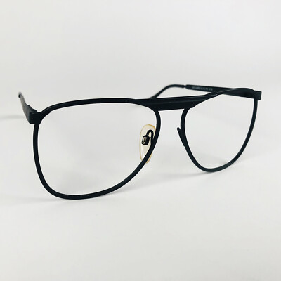 G9 Brille SATIN SCHWARZ OVAL PILOT Brillengestell MOD: 22C/4425 S/N