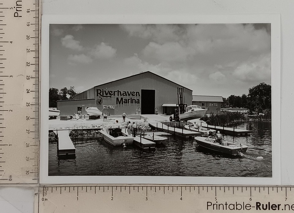 1979 Homosassa Springs Florida Riverhaven Marina Boats Vintage Press ...