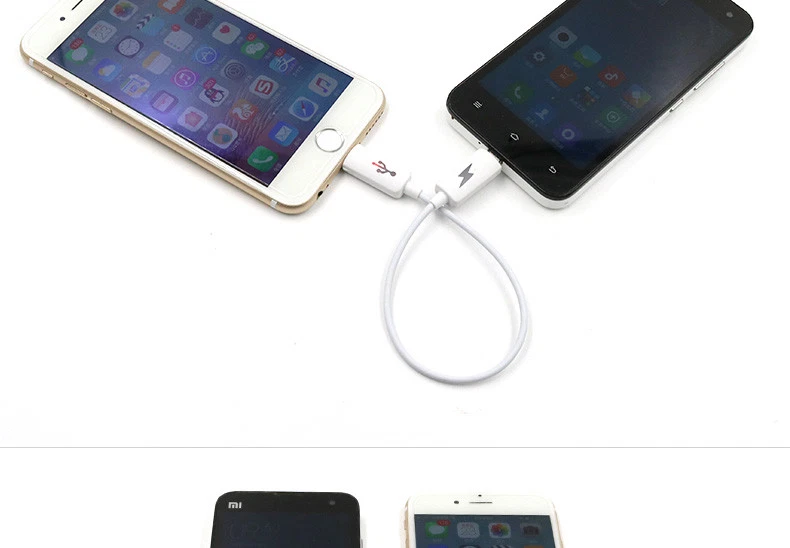 Mutual Charging Cable For iPhone Samsung HTC Mobile Phones Micro USB Type-C AU - Image 3 of 3