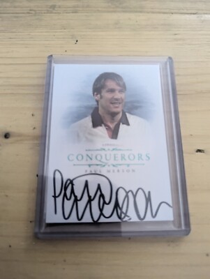 futera Unique World Football 2023 Paul Merson On Card Auto 1/6 England