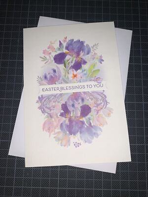 Hallmark Easter Card: Watercolor Floral Blessings To You Everything Beautiful