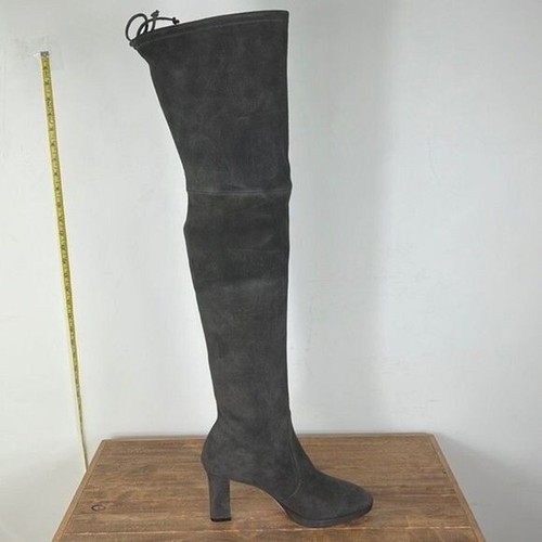 Stuart Weitzman slate grey suede 