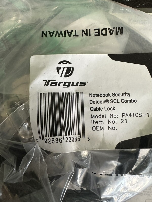 Targus Notebook Security Combo Lock