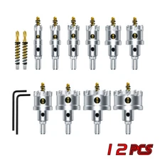 16-54mm Hole Saw Tooth HSS Steel Drill Bit Cutter Tool Metal Wood Alloy US