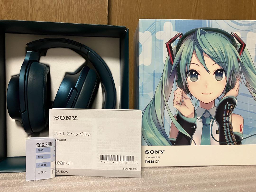 SONY Headphones MDR-100A Hatsune Miku Model Headphones SONY Headphones MDR-100A Hatsune Miku Model Headphones