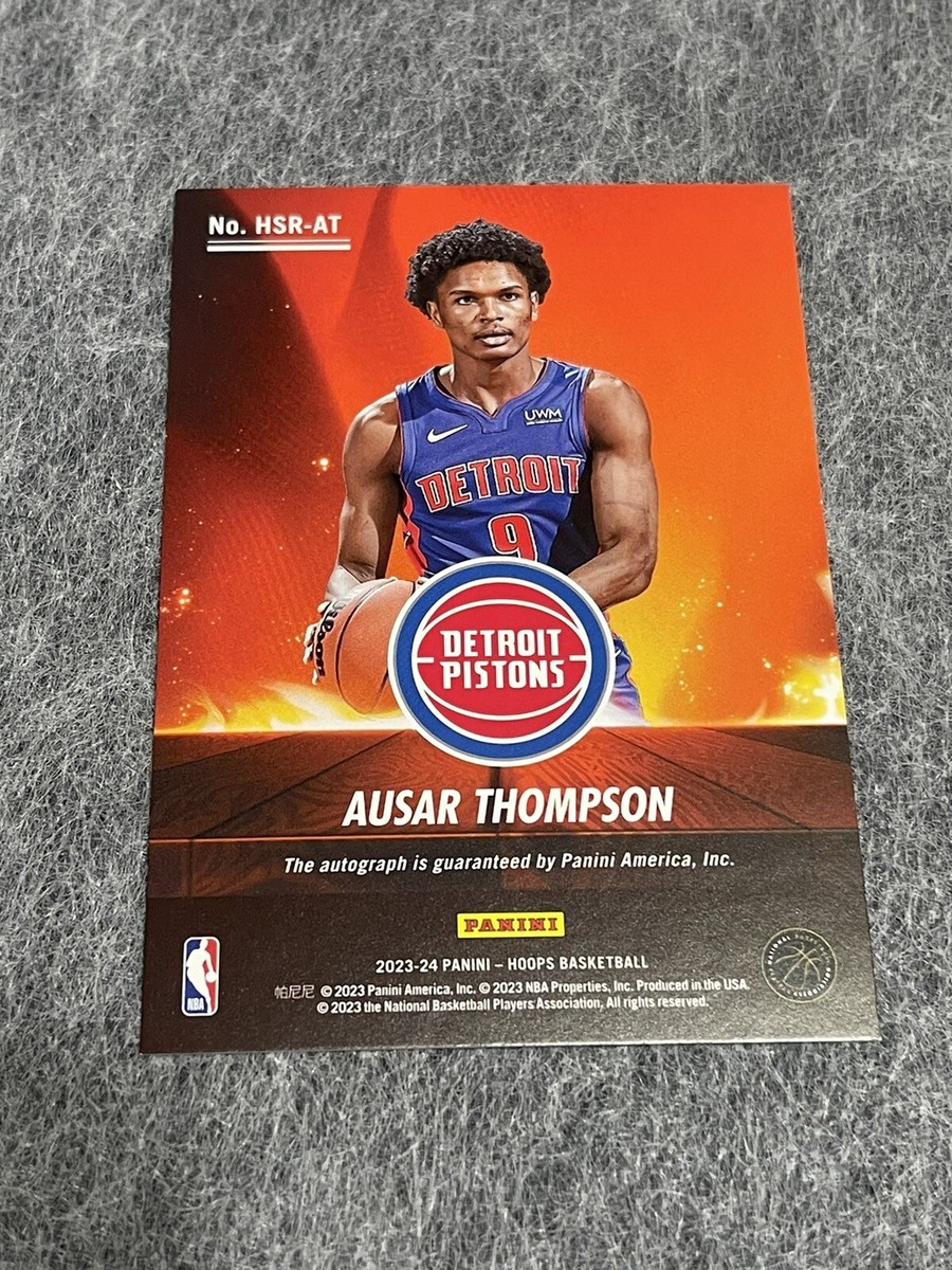 その他 Ausar Thompson Hoops Rookie Card  auto AUSAR THOMPSON AUTO 2023-24 Panini NBA Hoops Hot Signatures
