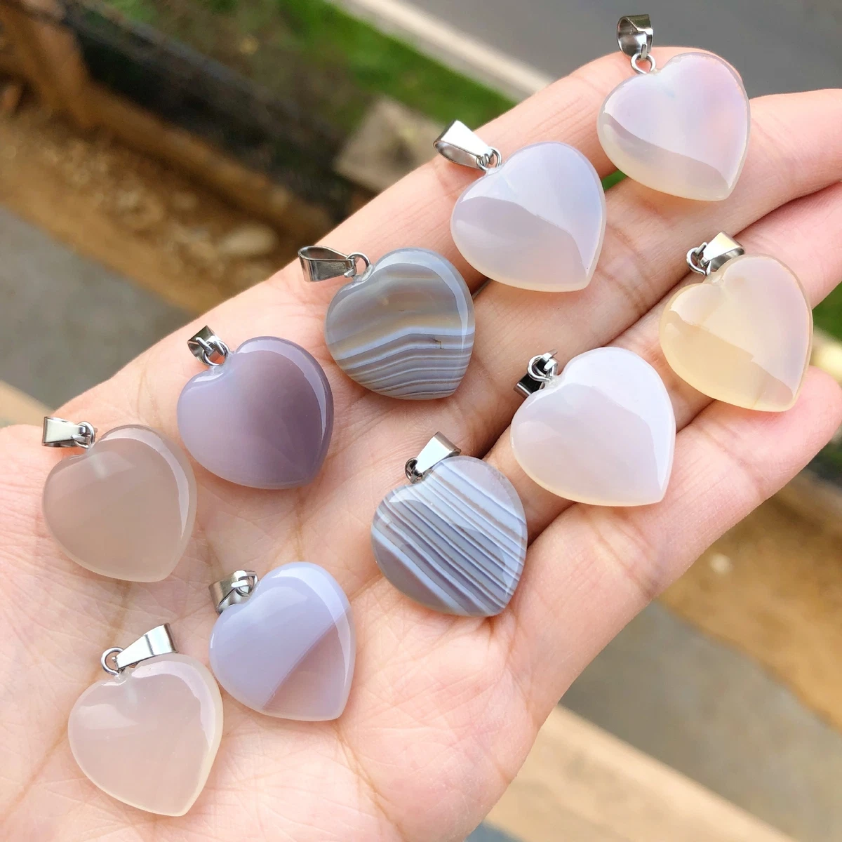 White agate sale pendant
