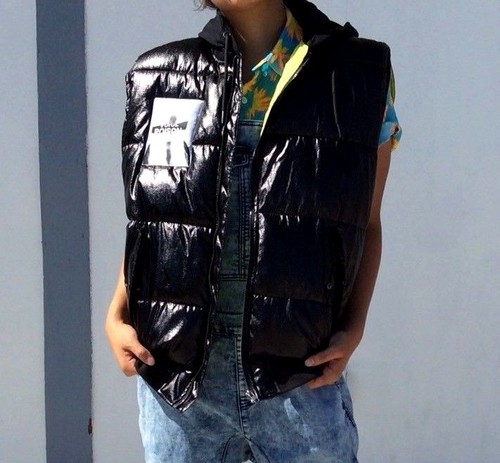 H\u0026M Padded Puffer Vest Jacket Womens xs 