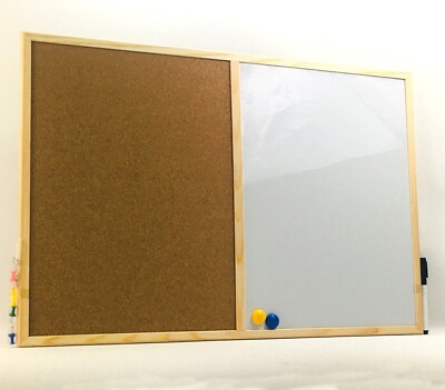 Kombination Whiteboard Magnet Kork Stecknadel Memo Nachricht trocken abwischbar Tafel Marker