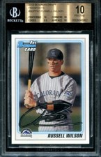 2010 Bowman Draft Russell Wilson RC Rookie BGS 10 Pristine