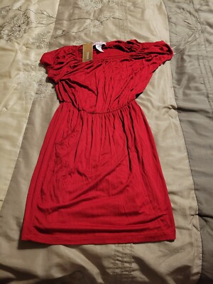 NWT Rosebud Women Red Francesca's Dress Medium