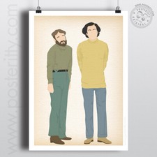 VIC & BOB (Mulligan O'hare) Reeves & Mortimer Minimalist Poster Posteritty Art
