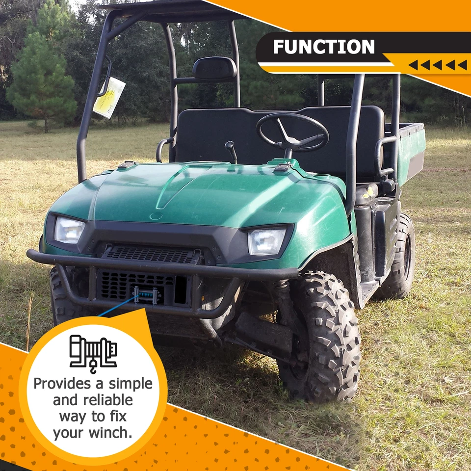 Soporte de montaje de cabrestante para Polaris Ranger 425 500 700 TM 6x6 (tamaño completo) 2001-09 Foto 4 de 4