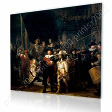 The Nightwatch di Rembrandt | Tela pronta da appendere | Wall art HD vernice giclée