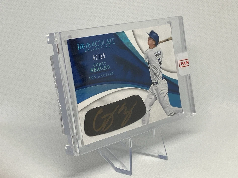 2017 Panini Immaculate Autograph Eye Patch #EB-CS Corey Seager /10 Dodgers🔥⚾️ - Image 2 of 4