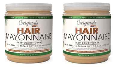 2 PACK  15 oz Jar Originals By Africas Best Hair Mayonnaise Conditioner -F