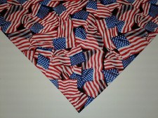 Buster Brown, Patriotic, Dog Bandana, U.S. Flags, xS, S, M, L, xL
