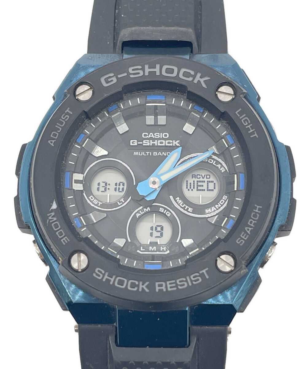 CASIO Wristwatch Watch Black Stainless Steel GST-W300G G CASIO Wristwatch Watch Black Stainless Steel GST-W300G G