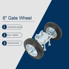 6 Inch Rolling Gate Wheels Farm Driveway Fence Heavy Duty Sliding Gates Carrier