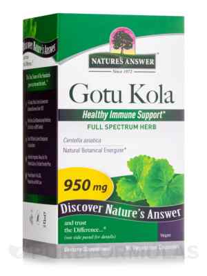 Nature's Answer Gotu-Kola Herb Capsules 90 Count | Promotes Longevity and Vitali