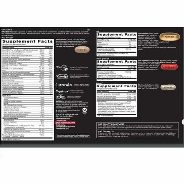 GNC AMP Men's Ripped Vitapak 