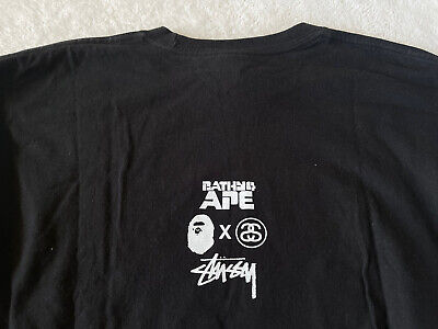 Limited Edition Bape A Bathing Ape x Stussy T-shirt