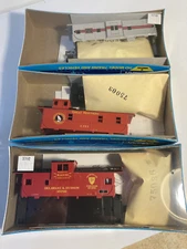 ATHEARN SET OF 3 CABOOSE 1260 1288 5392 FROM ESTATE WRAPPED UNASSEMBLED KITS