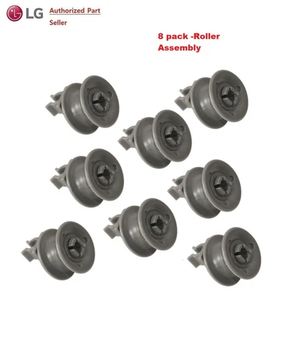 8X 4581DD3002A LG DISHWASHER TOP RACK ROLLER/WHEEL LD-1421W2 LD-1482T4 LD-1482W4 - Picture 2 of 3